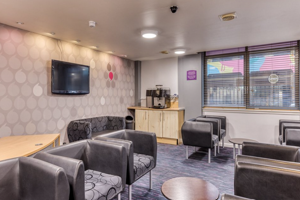 Lobby at Premier Inn Glasgow City Centre (George Square) Hotel, GLASGOW